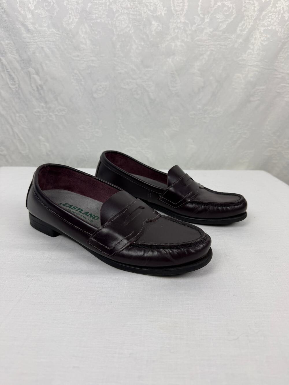 Eastland Penny Loafer Women's 6.5 — Burgundy/Brown Leather